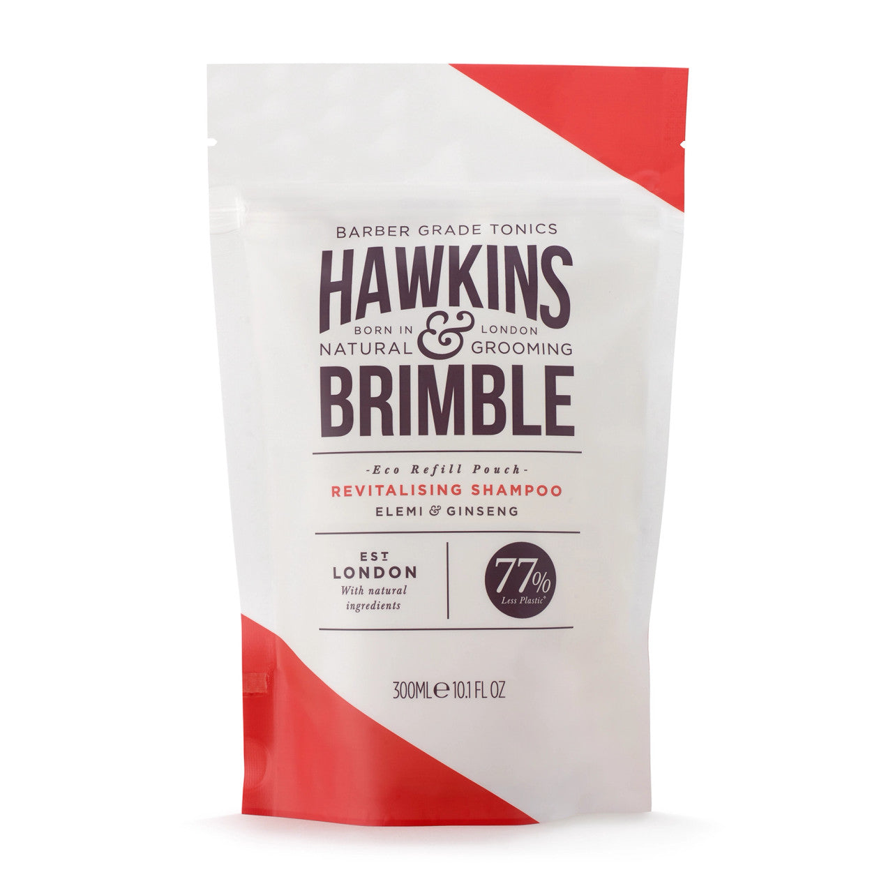 Hawkins and Brimble Revitalising Shampoo Pouch 300ml