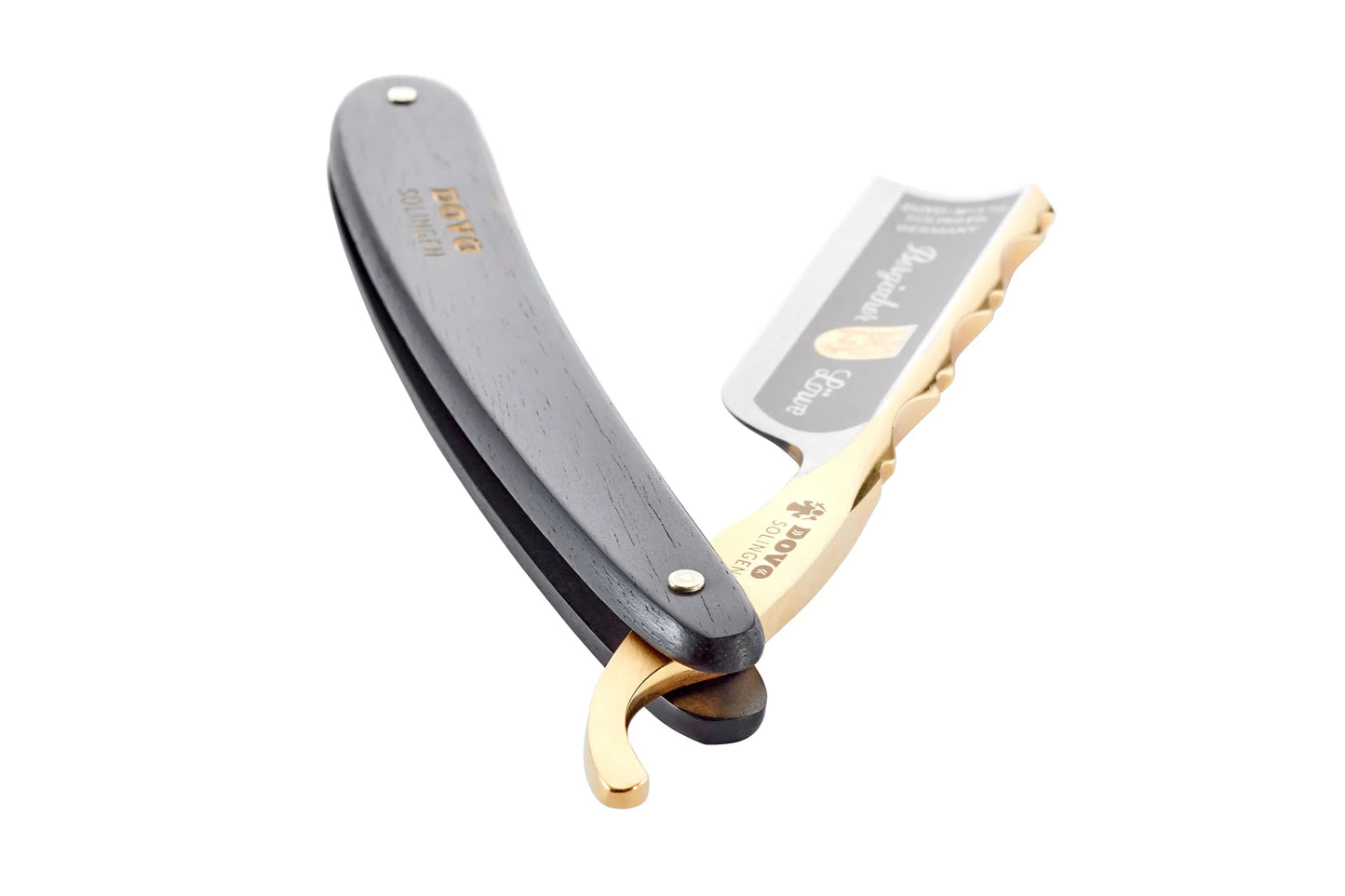 DOVO razor Bergischer Löwe 6/8 ebony side view