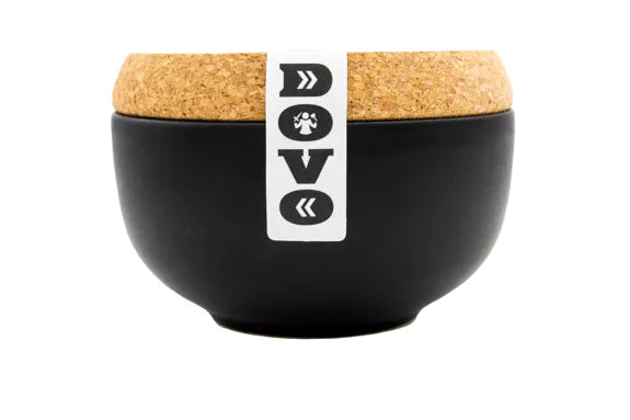 Dovo Shaving Cream Deep Leather side of pot