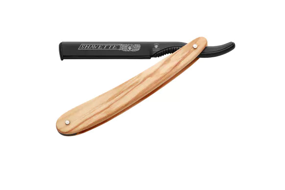 DOVO Shavette olive wood