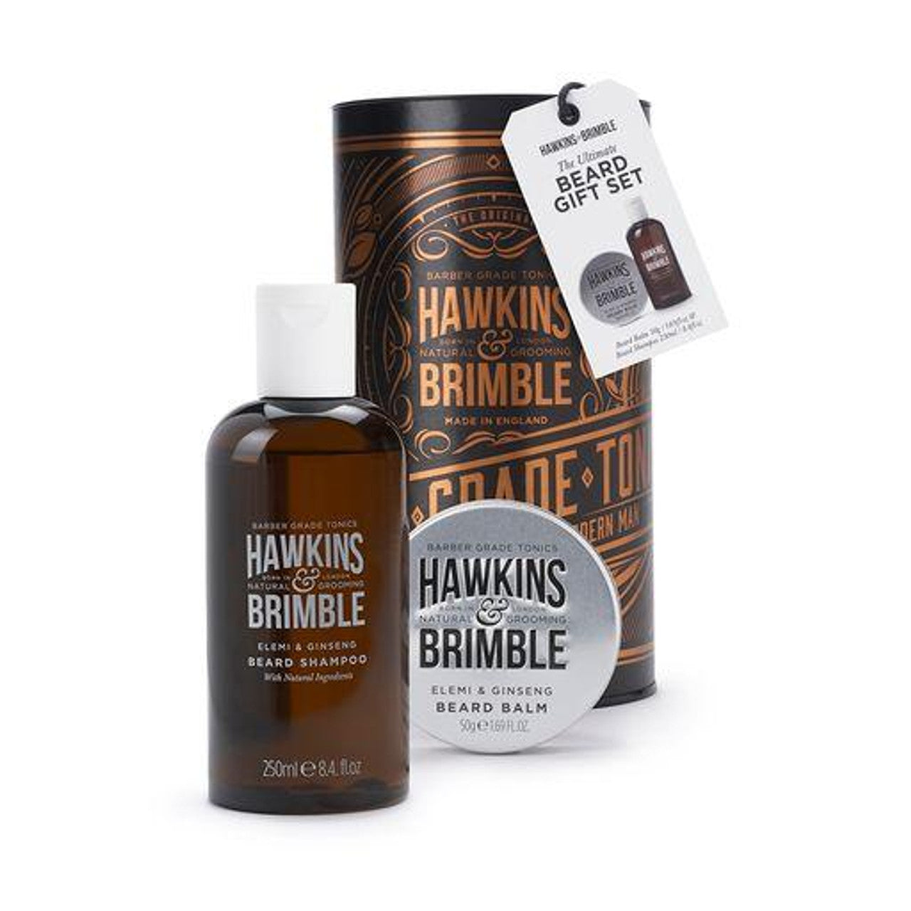 Hawkins and Brimble Beard Gift Set Copper contents
