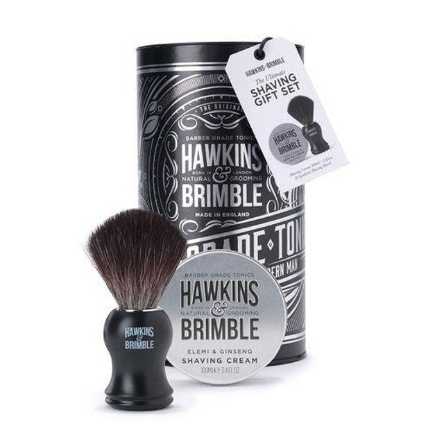 Hawkins and Brimble Shaving Gift Set Silver