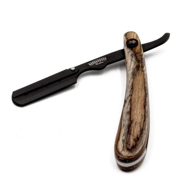 Barbarossa Brothers The Buccaneer Cut Throat Razor Brown Wood