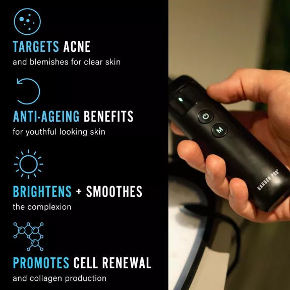 Barber Pro PHOTON LED Light Therapy Facial Mask remote