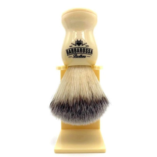 Barbarossa Brothers Premium Synthetic Shaving Brush In Cream