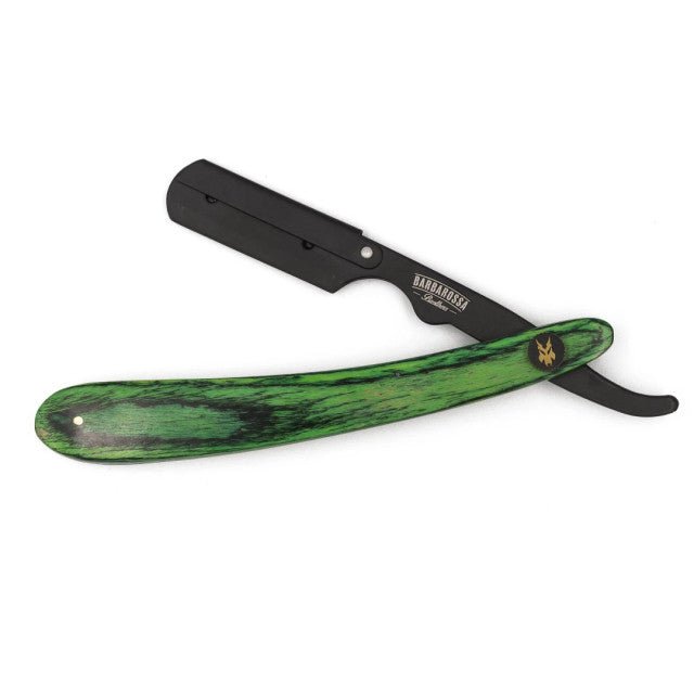 Barbarossa Brothers The Buccaneer Cut Throat Razor Green Wood