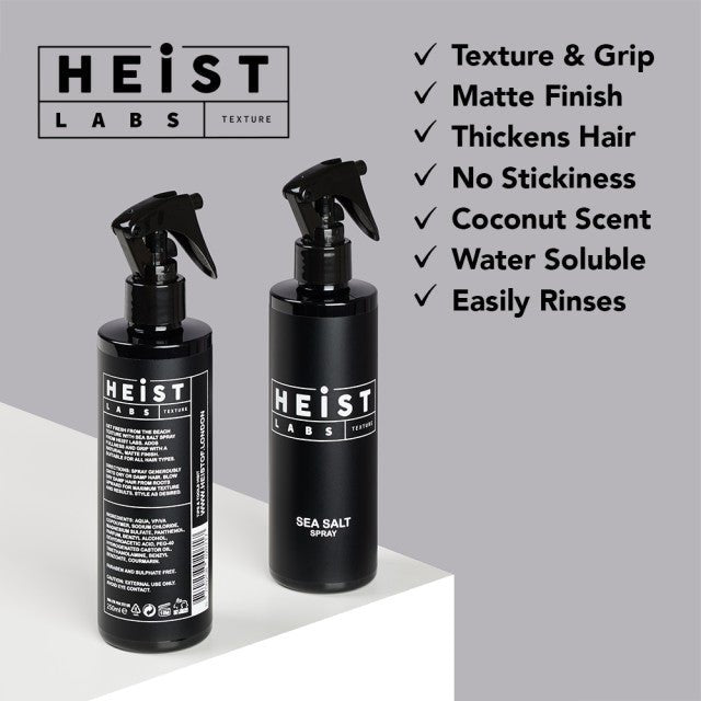 Heist Sea Salt Spray by Heist Labs - Texture & Grip Styling Spray 250ml benefits