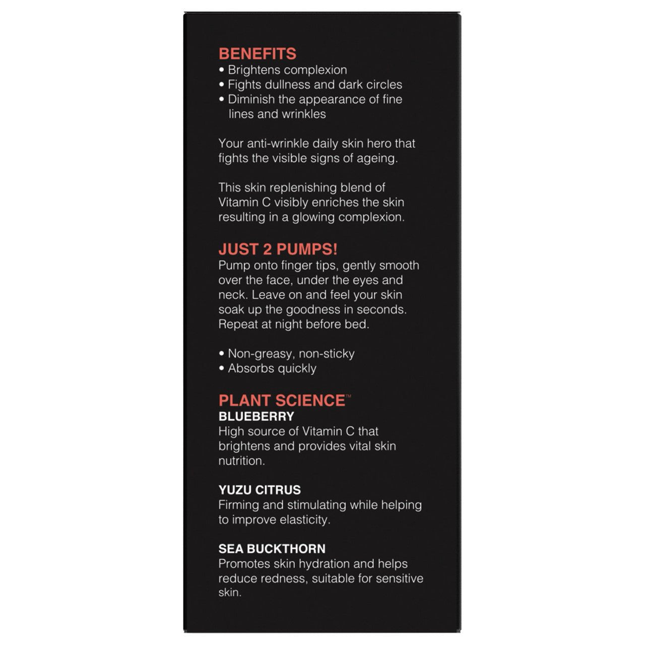 BARBER PRO Anti-Ageing Vitamin-C 10% Daily Serum directions