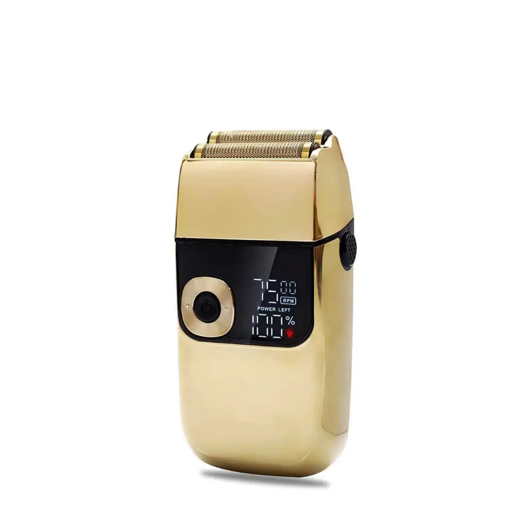 Titanium Electric Foil & Precision Shaver for Head & Body Shaving and display