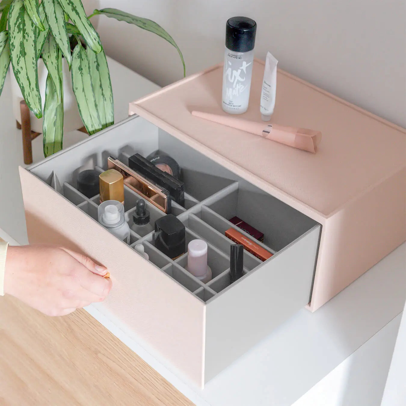 Stackers Blush Pink Supersize Deep Makeup Drawer