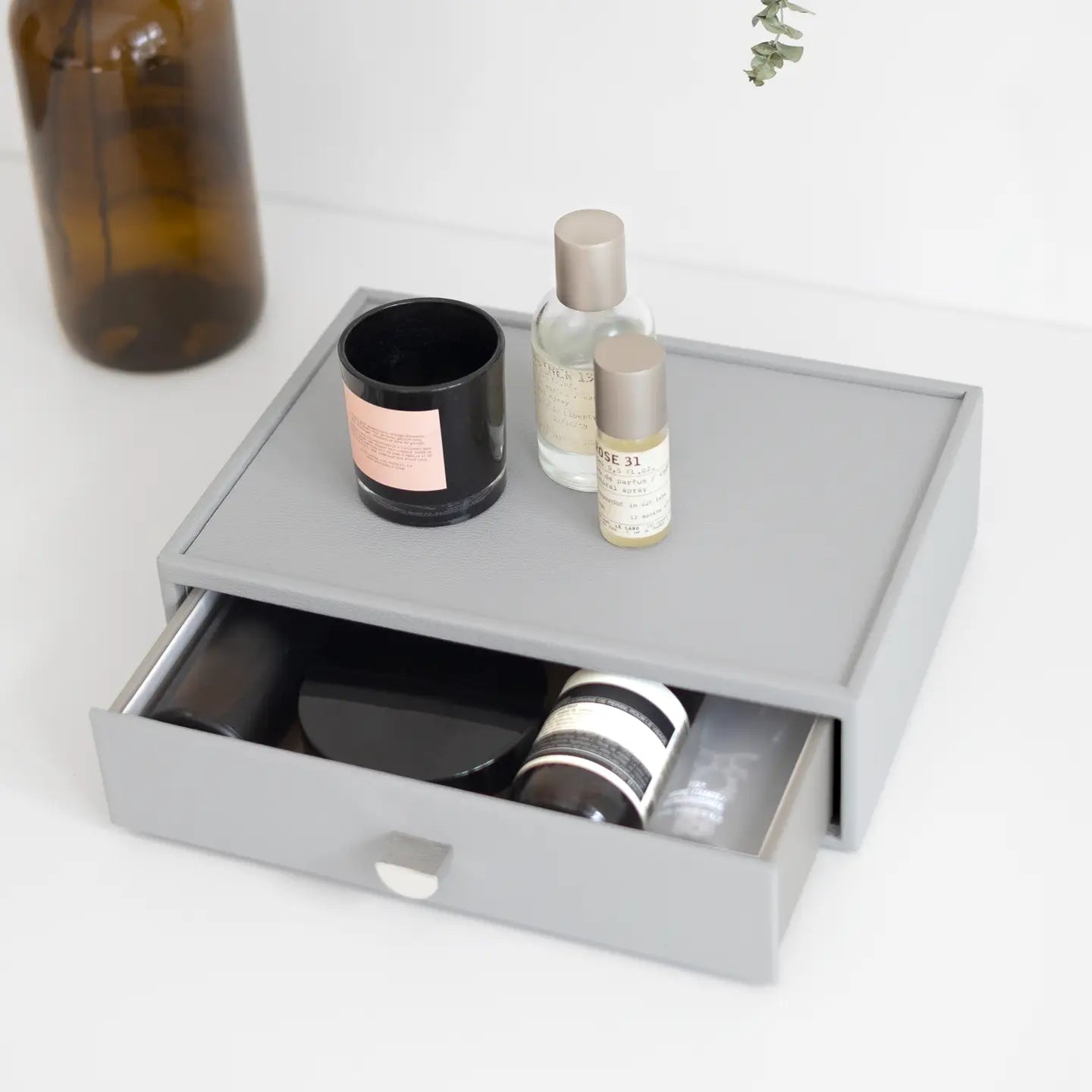 Stackers Pebble Grey Makeup Organiser Drawer