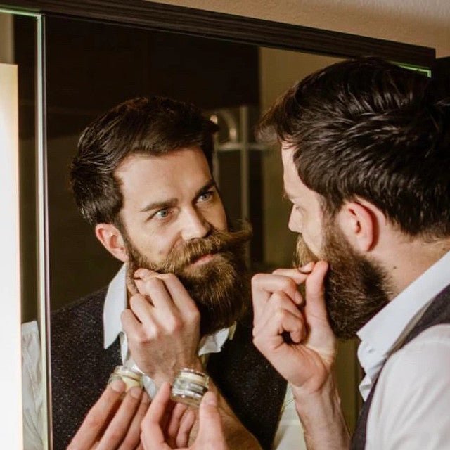 Apothecary 87 Moustache Wax in use 